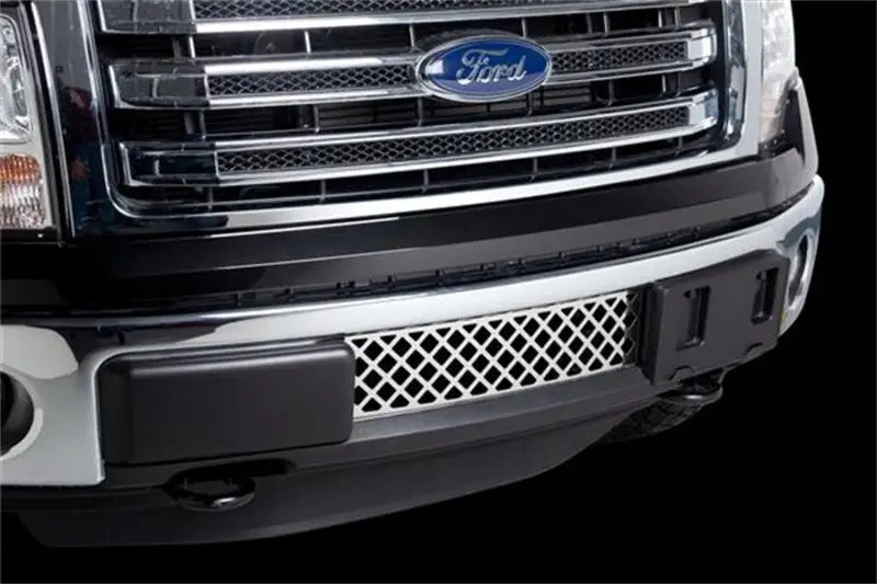 Putco 11-14 Ford F-150 - EcoBoost Grille - Stainless Steel - Diamond Design Bumper Grille Inserts - 82182