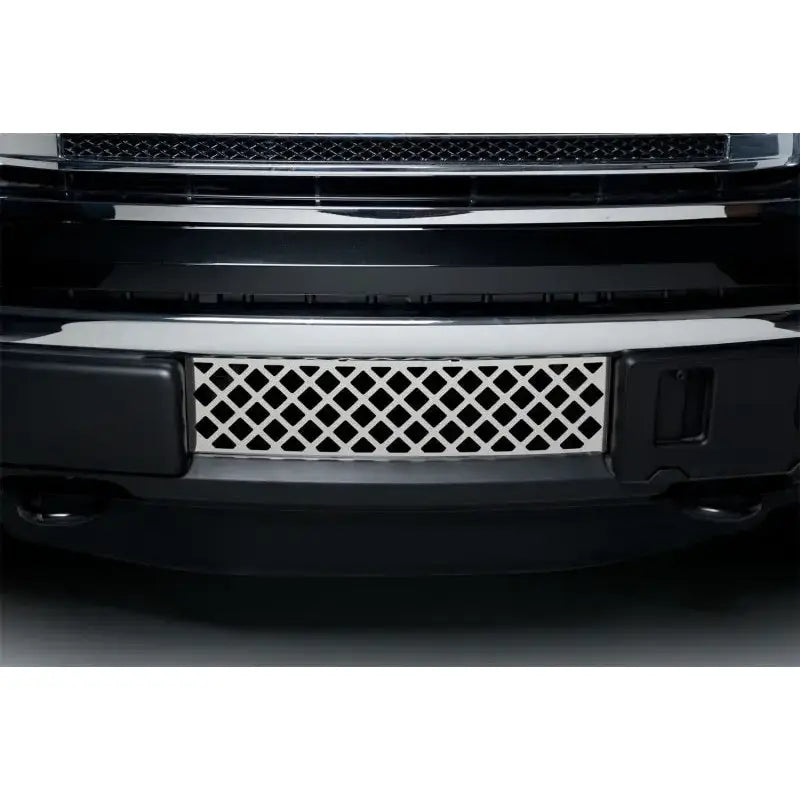 Putco 11-14 Ford F-150 - EcoBoost Grille - Stainless Steel - Diamond Design Bumper Grille Inserts - 82182