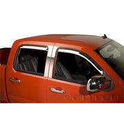 Putco 14-14 Chevrolet Silverado HD - Crew Cab (Set of 4) Element Chrome Window Visors - 480056