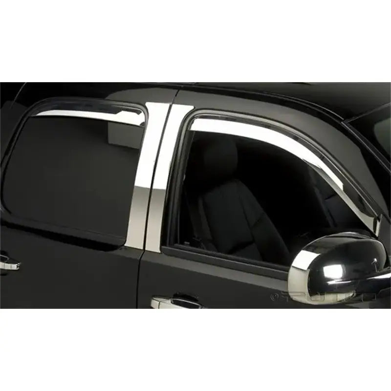 Putco 14-14 Chevrolet Silverado HD - Crew Cab (Set of 4) Element Chrome Window Visors - 480056