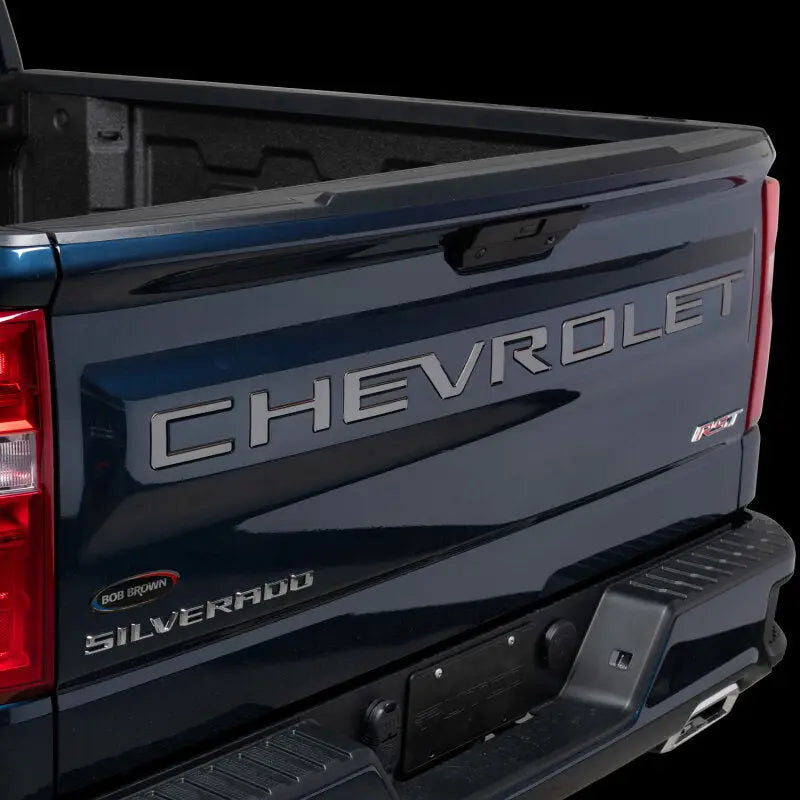 PUTCO 55551BPGM CHEVROLET LETTERING EMBLEMS; BLACK