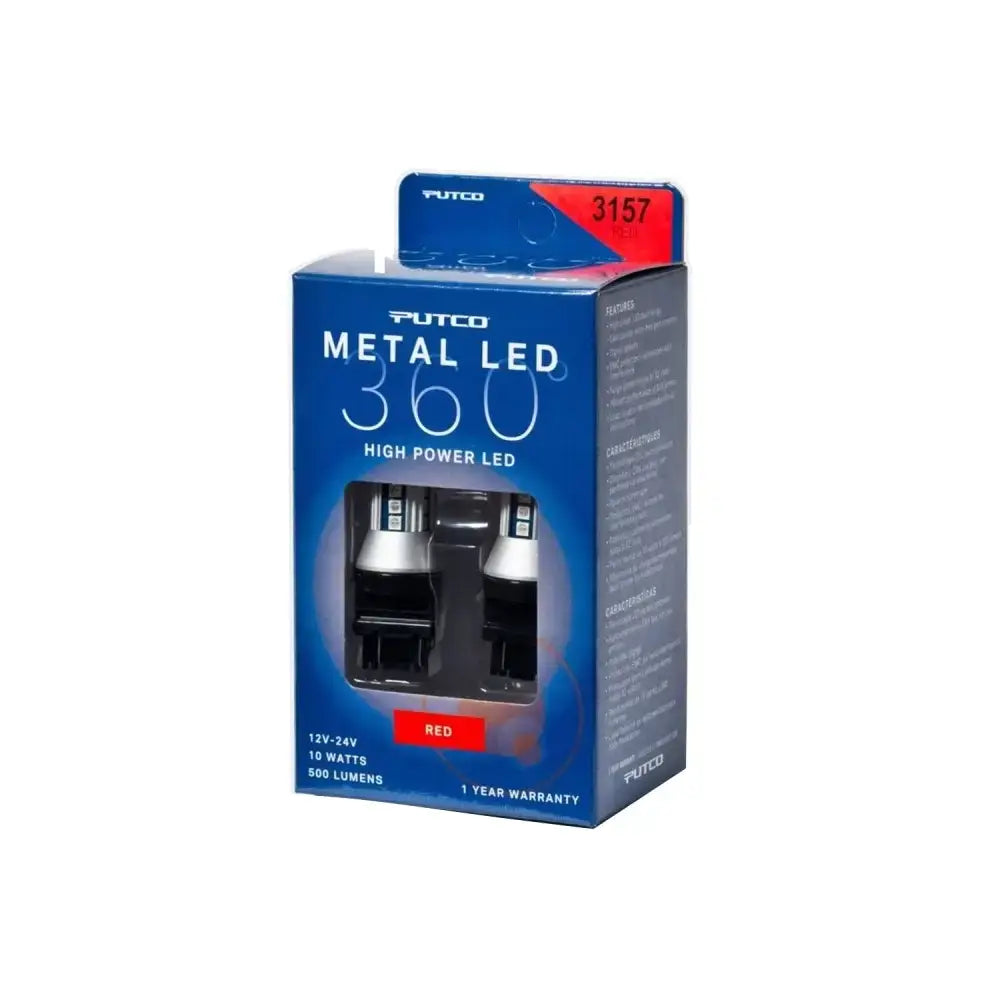 Putco 3157 - Red Metal 360 LED - Truck & Automotive