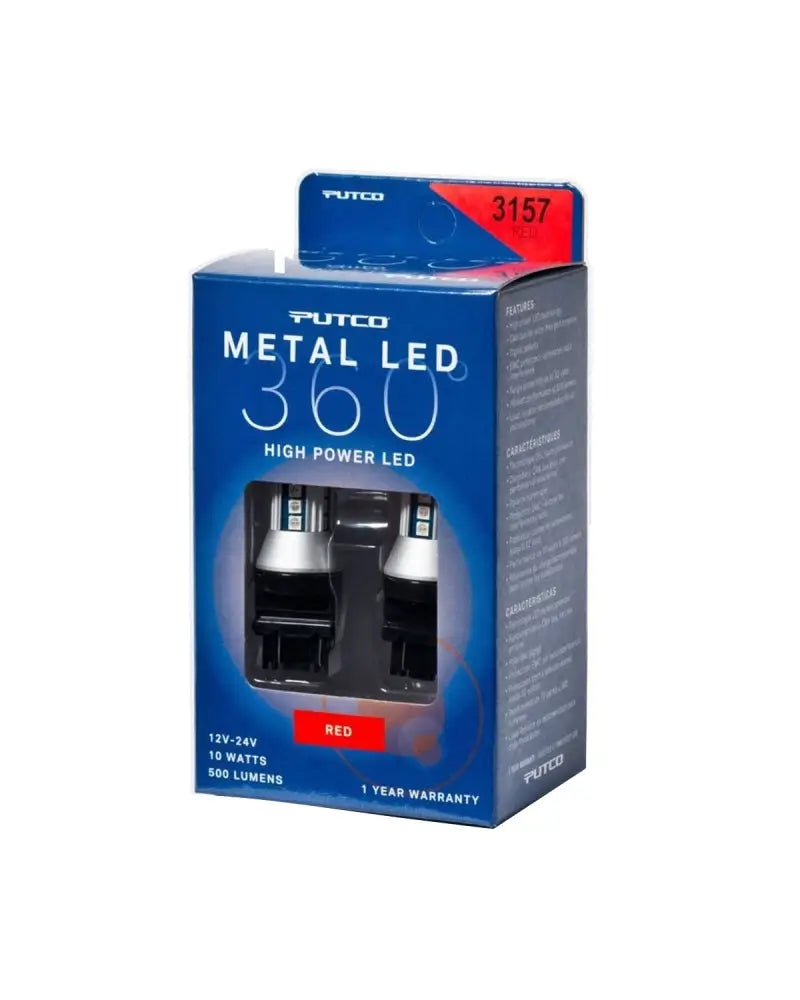 Putco 3157 - Red Metal 360 LED - Truck & Automotive