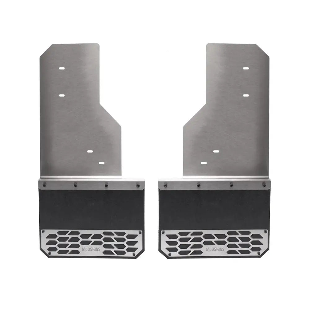 Putco Features New Hex Shield™ Pattern Mud Flap 78485 - Skins Brushed Stainless Steel