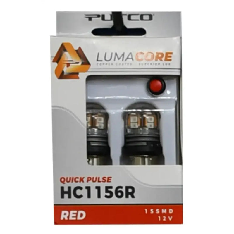 Putco LumaCore 1156 Red - Pair (x3 Strobe w/ Bright Stop) - HC1156R