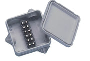 Gray electrical junction box with terminal block from PX-1 Newmar waterproof junction box series
