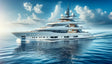 Luxurious white multi-deck yacht PX0621438 CF Pres Club Cosk-A1C062 display