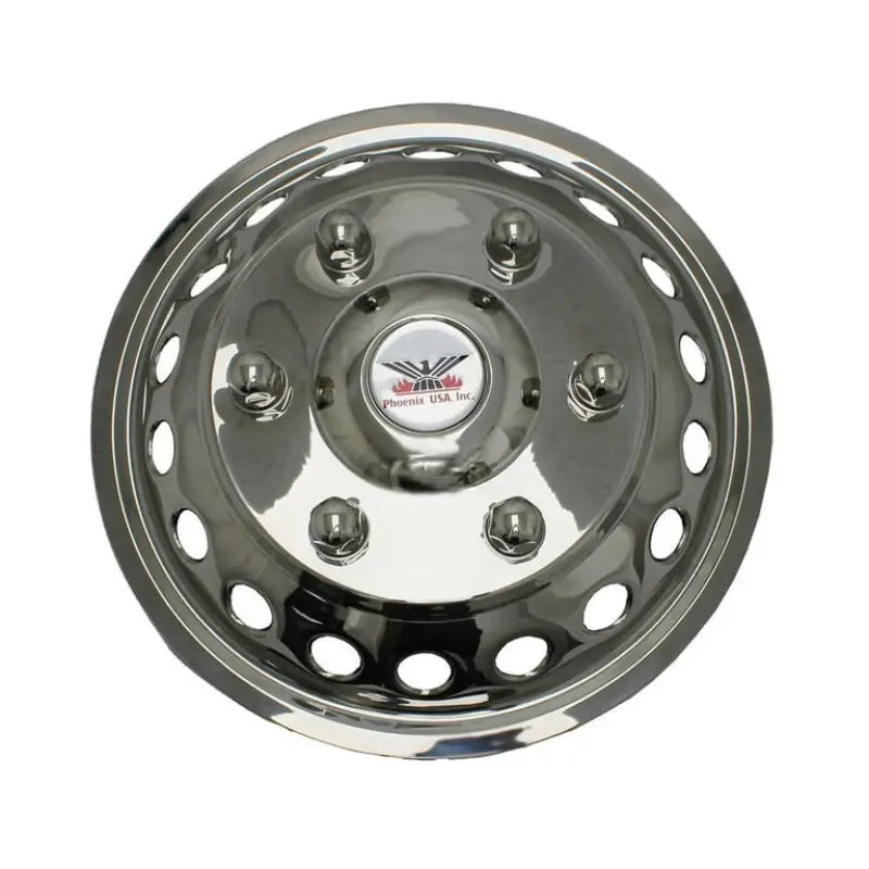 QS16A Phoenix Usa Sim St Ss Sprinter 06-C 16In 6 Lug sleek stainless steel wheel cover compatible with Sprinter 06-C, RV, Automotive, Powersports, off-road, marine, exterior, truck accessories, interior, truck bed, rv parts, Wheel and Tire Accessories, AVADA - Best Sellers, Must Haves