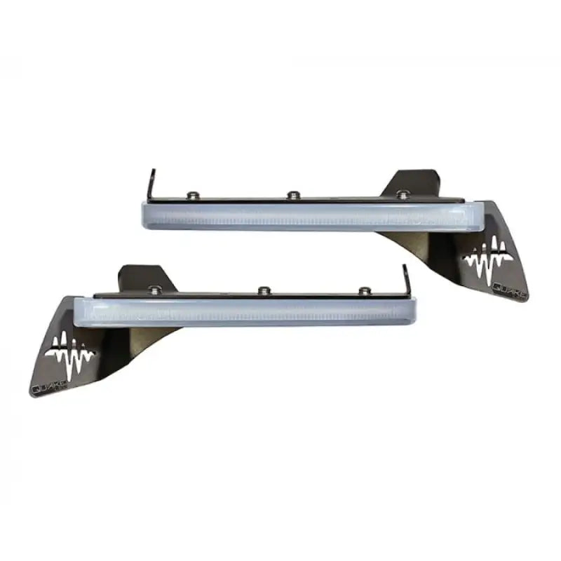 QTE1031 Quake LED JK tail lights with aluminum wave pattern bar