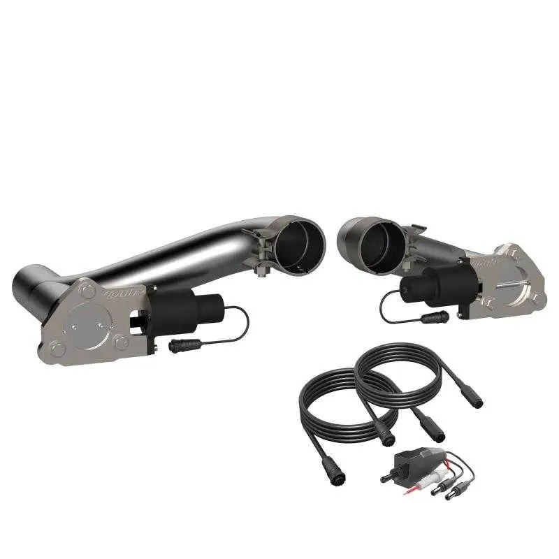QTP 10-15 Chevrolet Camaro SS 6.2L 2.5in 304SS Aggressor Cutout Dual Mid Pipes 