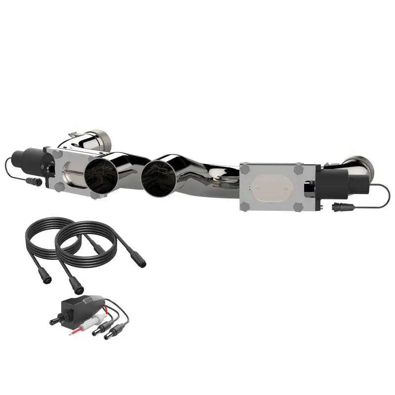 QTP 11-18 Dodge Challenger/Charger 5.7L 2.5in 304SS Aggressor Cutout Dual Mid Pipes 
