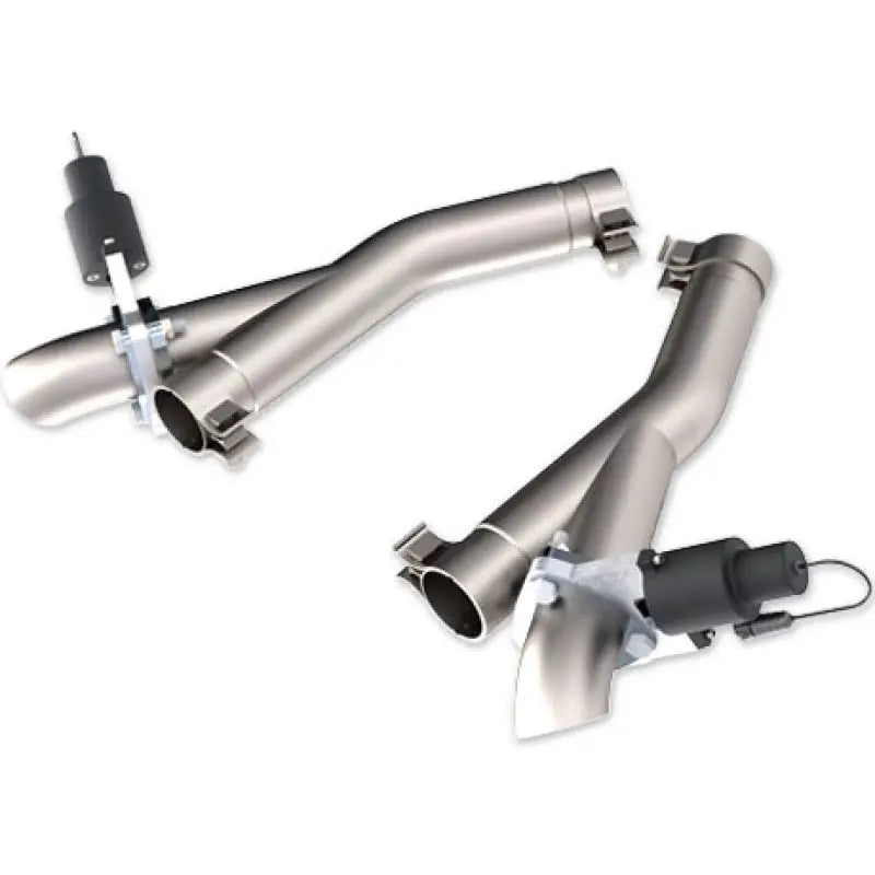 QTP 520511 QTP 11-18 Dodge Durango 5.7L 2.5in 304SS Aggressor Cutout Dual Mid Pipes