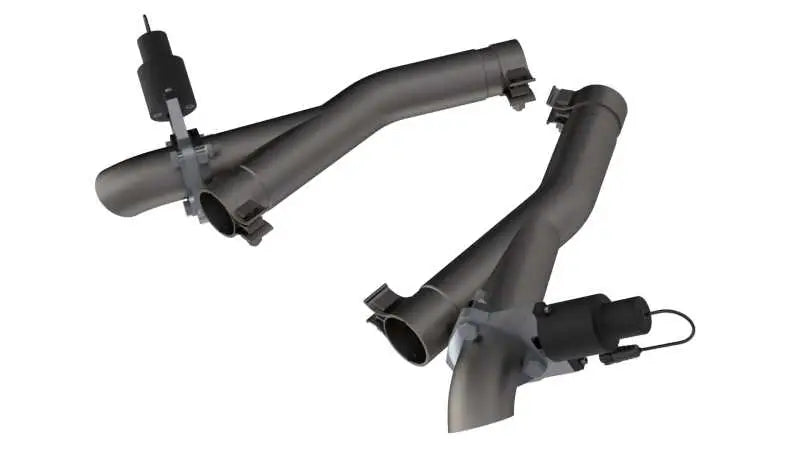 QTP 11-18 Dodge Durango 5.7L 2.5in 304SS Aggressor Cutout Dual Mid Pipes 