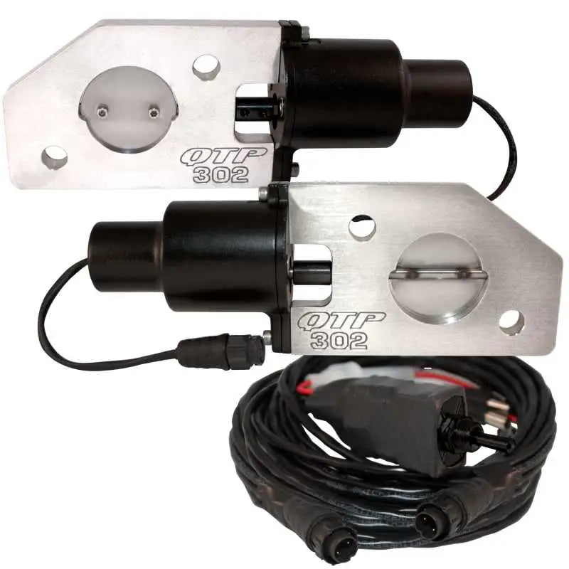 QTP 12-13 Ford Mustang Boss 302 Bolt-On QTEC Electric Cutout Valve - Single 