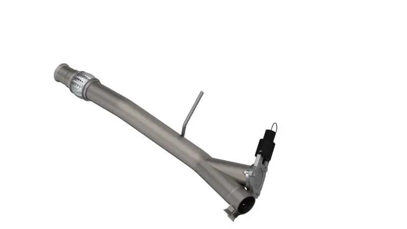 QTP QTP 14-18 Chevrolet Silverado 1500 4.8L/5.3L EC/CC Standard Bed 3in 304SS Aggressor Cutout Mid Pipe