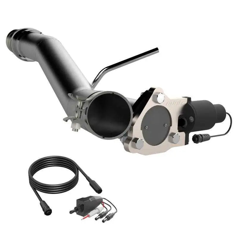 QTP 14-18 Chevrolet Silverado 1500 4.8L/5.3L EC/CC Standard Bed 3in 304SS Aggressor Cutout Mid Pipe 