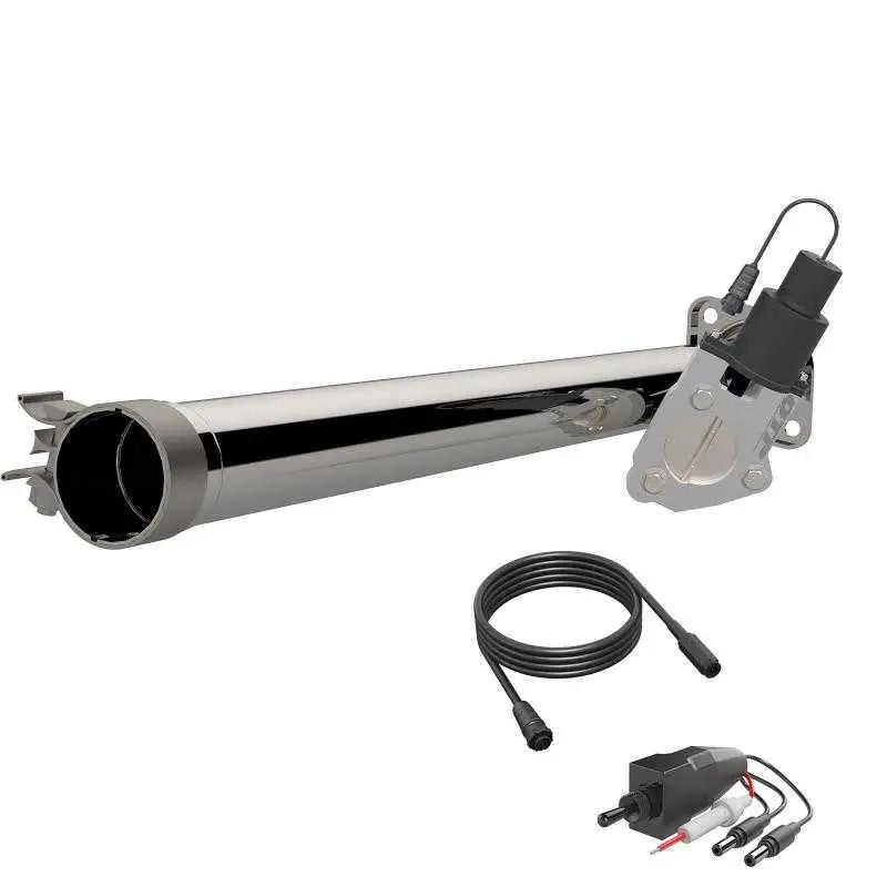 QTP 15-18 Ford F-150 CC/EC Standard Bed 2.5in 304SS Aggressor Cutout Mid Pipe 