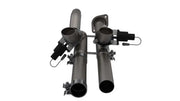 QTP QTP 17-18 Ford Raptor EC/CC 2.5in 304SS Aggressor Cutout Dual Mid Pipes