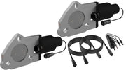 QTP QTP 2.25in Bolt-On QTEC Dual Electric Cutout Valves - Pair