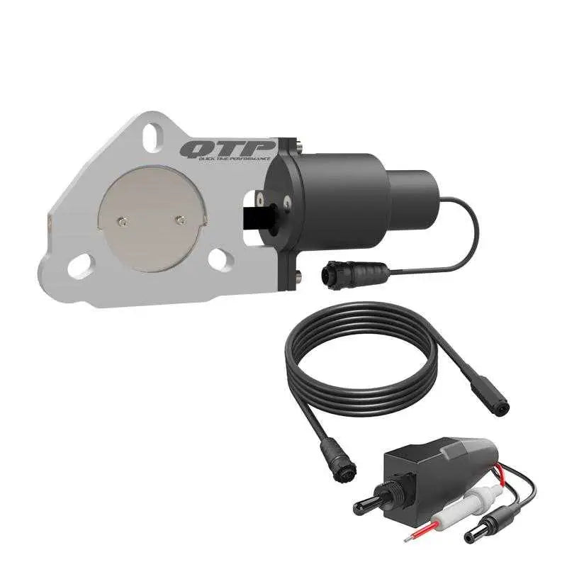 QTP 2.25in Bolt-On QTEC Electric Cutout Valve - Single 