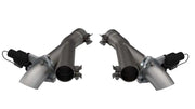 QTP QTP 2018+ Jeep Grand Cherokee Trackhawk 2.75in 304SS Aggressor Cutout Dual Mid Pipes