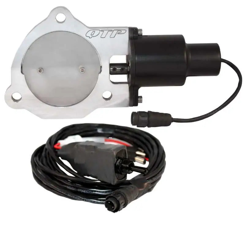 QTP 3.5in Bolt-On QTEC Electric Cutout Valve - Single 