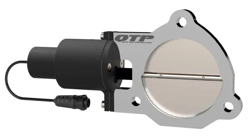 QTP 3.5in Bolt-On QTEC Electric Cutout Valve - Single 