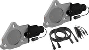 QTP QTP 3in Bolt-On QTEC Dual Electric Cutout Valves - Pair