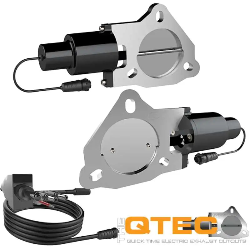 QTP 3in Bolt-On QTEC Dual Electric Cutout Valves - Pair 