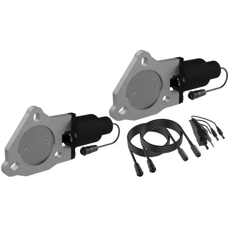 QTP QTP 3in Bolt-On QTEC Dual Electric Cutout Valves - Pair