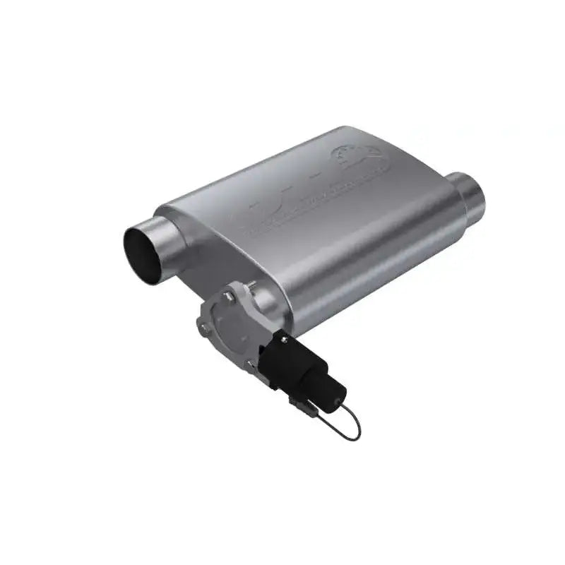 QTP QTP 3in Weld-On 304SS Screamer Muffler w/Bolt-On QTEC Electric Cutout