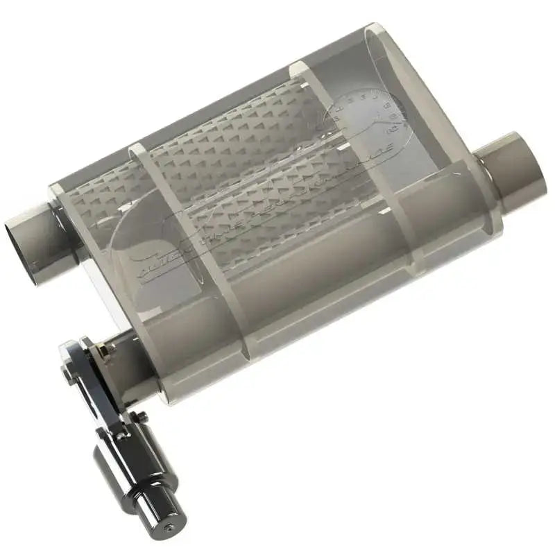QTP 3in Weld-On 304SS Screamer Muffler w/Bolt-On QTEC Electric Cutout 