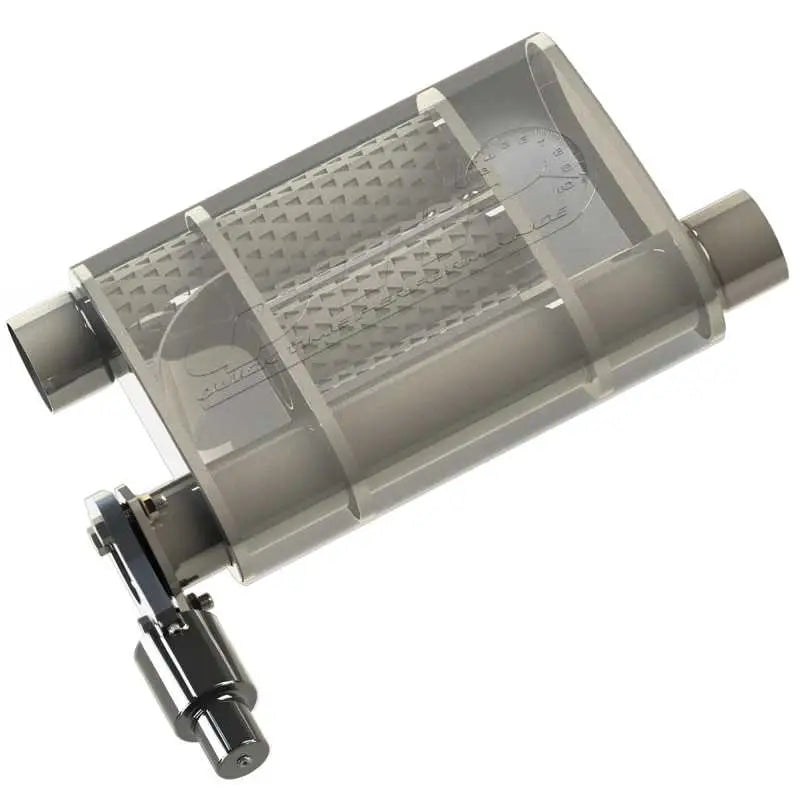 QTP QTP 3in Weld-On 304SS Screamer Muffler Short Case w/Bolt-On QTEC Electric Cutout