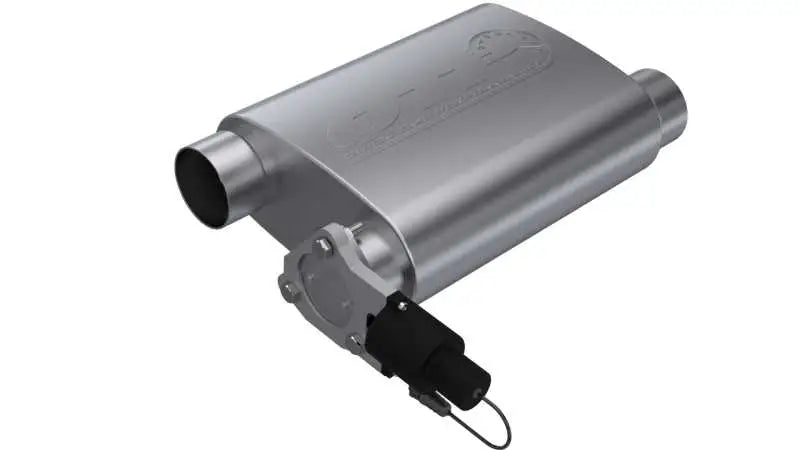 QTP QTP 3in Weld-On 304SS Screamer Muffler w/Bolt-On QTEC Electric Cutout