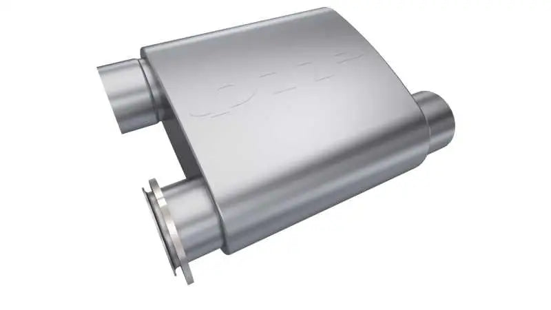 QTP QTP 3in Weld-On Reverse 304SS Screamer Muffler Short Case w/Bolt-On QTEC Electric Cutout
