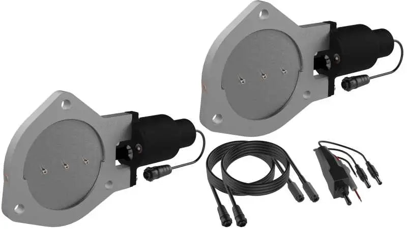 QTP QTP 4in Bolt-On QTEC Dual Electric Cutout Valves - Pair