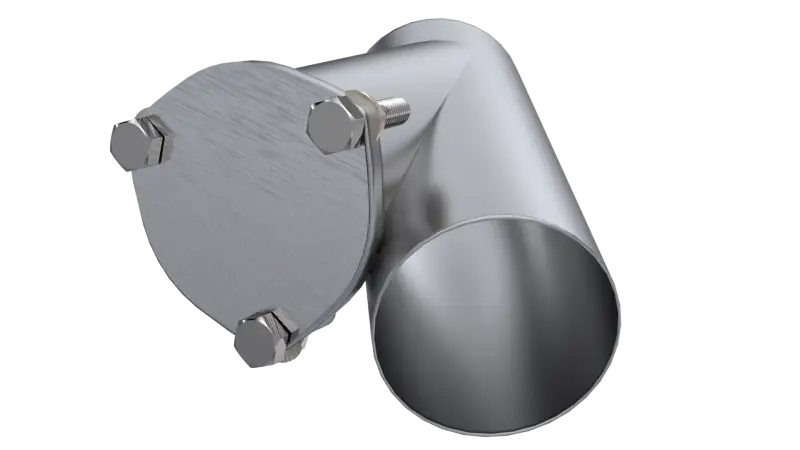 QTP 4in Weld-On QTEC Exhaust Cutout Y-Pipe - Truck & Automotive