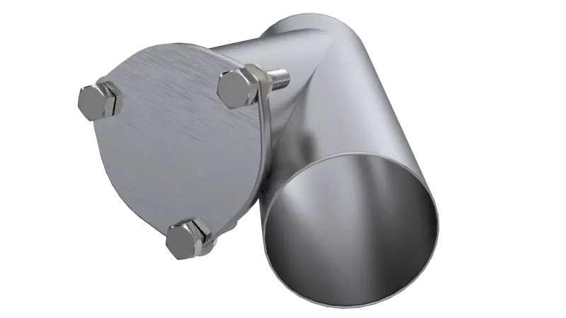 QTP 4in Weld-On QTEC Exhaust Cutout Y-Pipe - Truck & Automotive