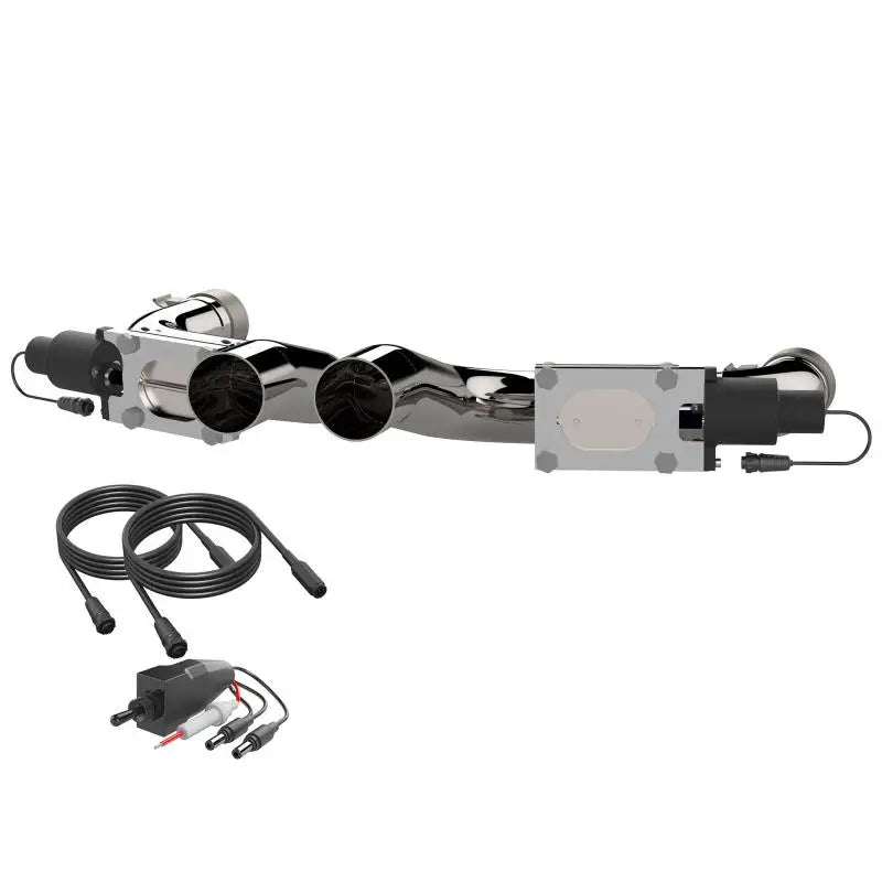 QTP 530115 QTP 15-19 Dodge Challenger/Charger 6.2L/6.4L 304SS Aggressor Cutout Dual Mid Pipes