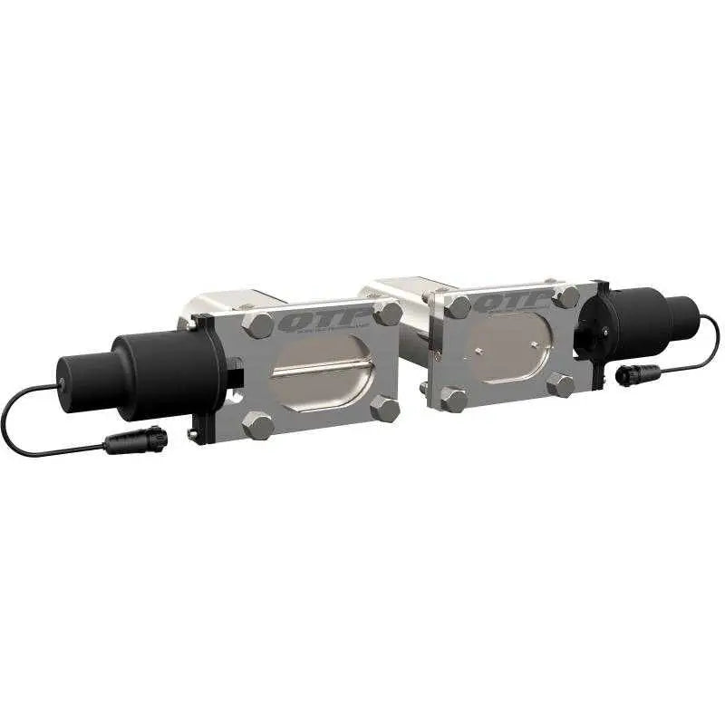 QTP Bolt-On QTEC Dual Low Profile Oval Electric Cutout Valves - Pair 