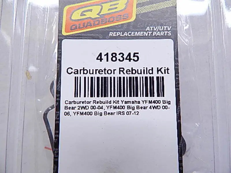 Carburetor rebuild kit for Yamaha YFM400 Big Bear 2x4 YFM400 Big Bear model
