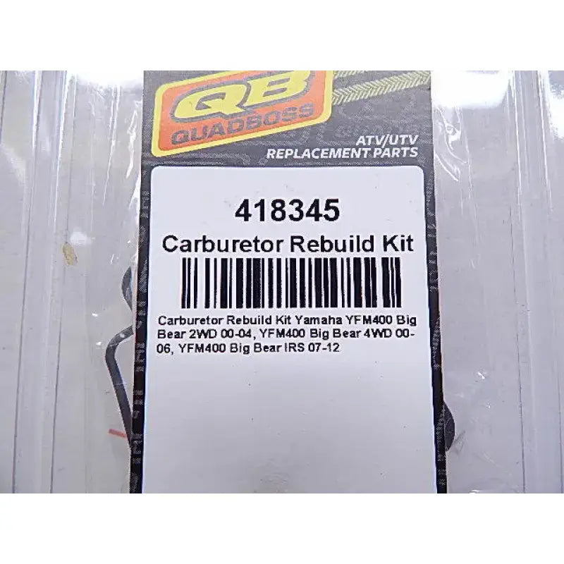 Carburetor rebuild kit for Yamaha YFM400 Big Bear 2x4 YFM400 Big Bear model