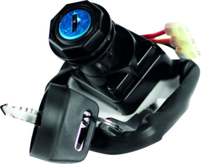 Black ignition switch with key for Arctic Cat fuel tap kit replacement