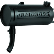 Black QuadBoss slip-on muffler for Polaris Sportsman 400 off-road bike