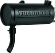Black QuadBoss slip-on muffler for Polaris Sportsman 400 off-road bike