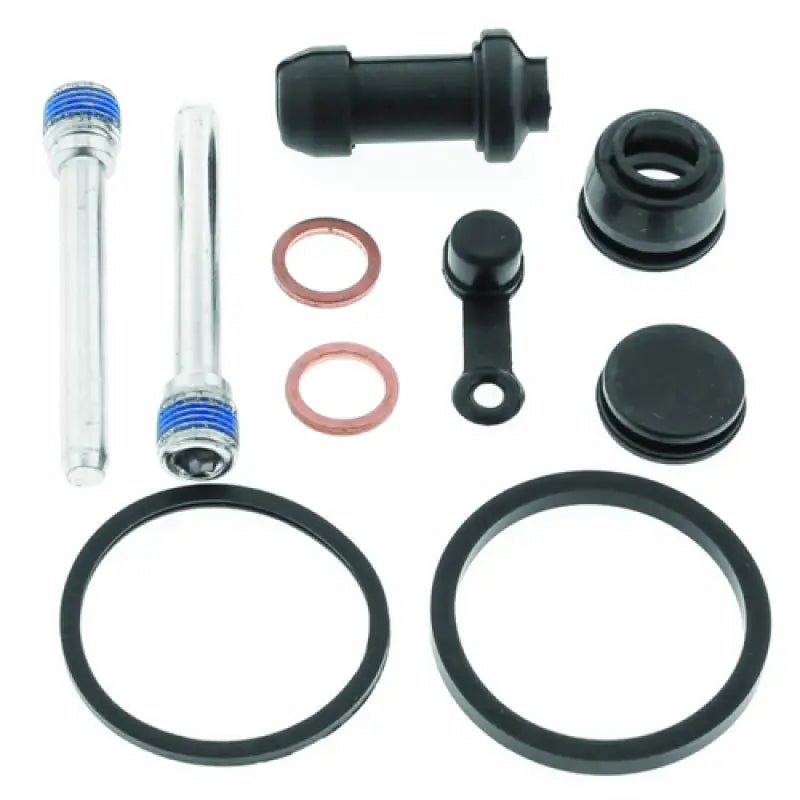 Motorcycle brake caliper rebuild kit for Honda TRX250EX with wheel bearing solution