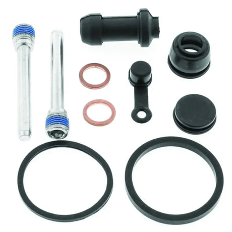 Motorcycle brake caliper rebuild kit for Honda TRX250EX with wheel bearing solution