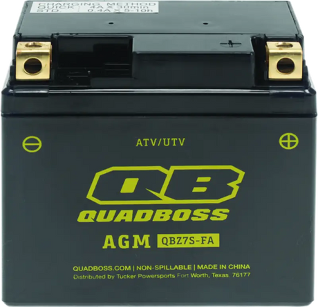 Black ATV UTV AGM battery for Can-Am DS 50, maintenance-free AGM battery upgrade