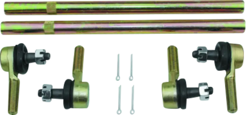 Gold-colored automotive tie rod set for Suzuki Vinson tie rod assembly upgrade kit