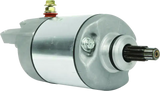 Silver electric motor with splined shaft for Honda TRX500FA motor starter replacement